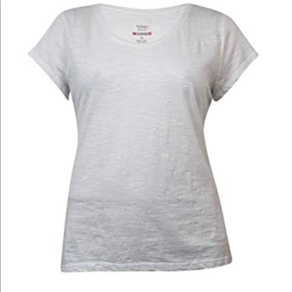 XXL Style & Co white essential tee